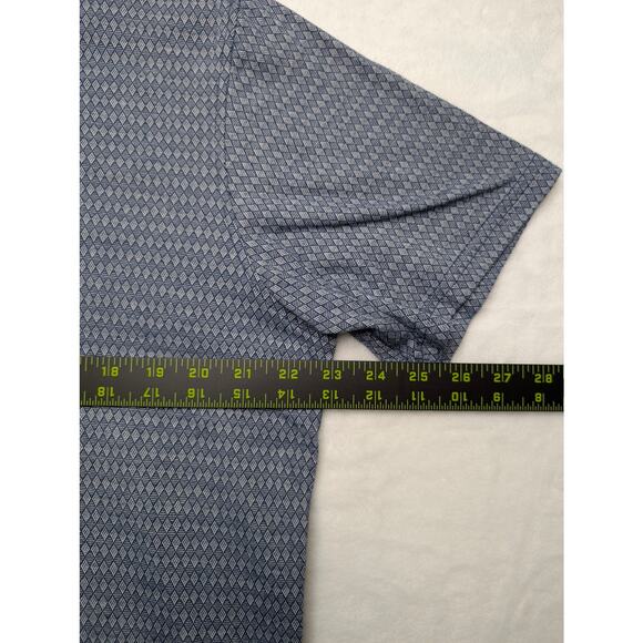 Tailorbyrd Collection Mens Golf Polo Shirt - Large Blue Diamond Pattern Casual - Picture 4 of 5